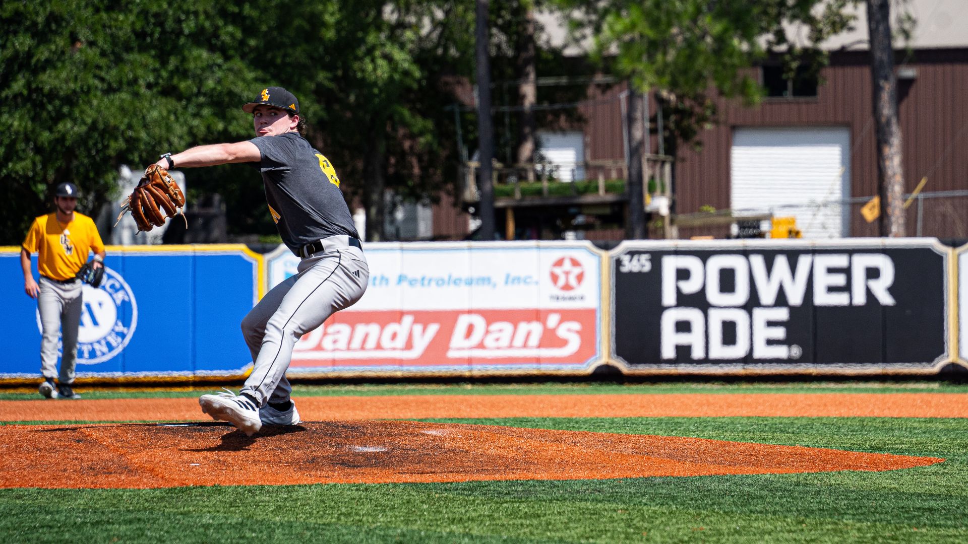 Baseball pitcher wind-up