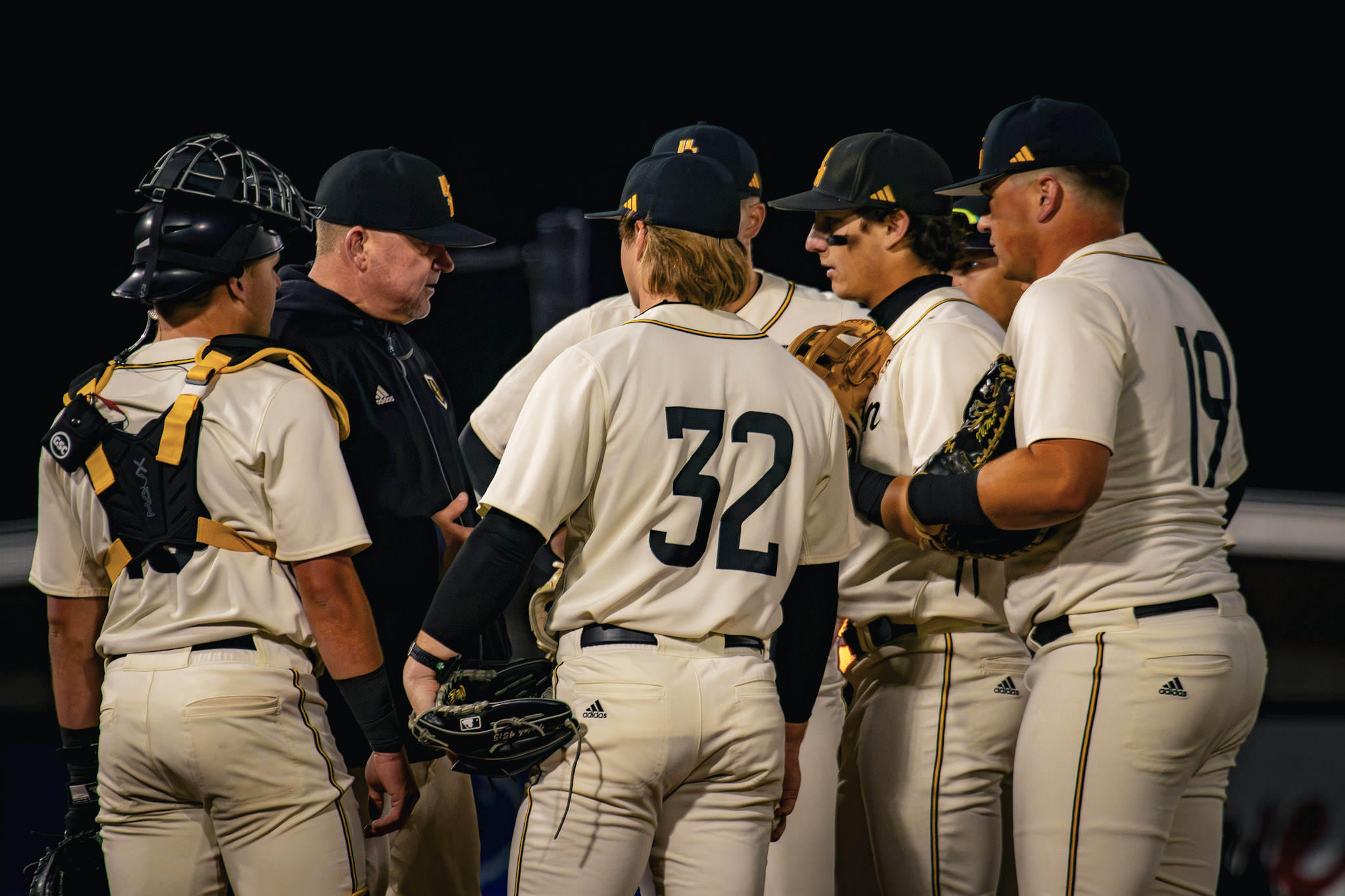 Baseball mound meeting