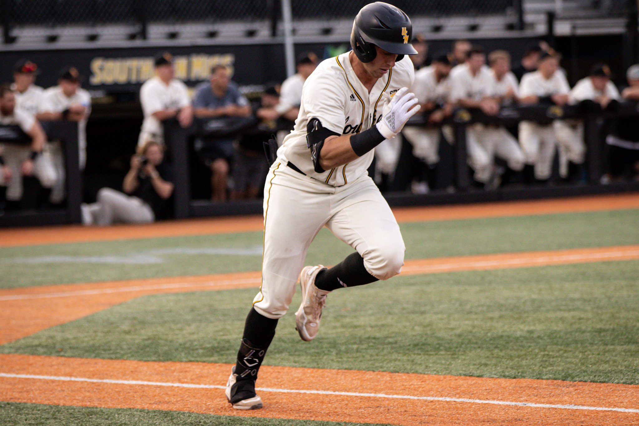 Baseball player running