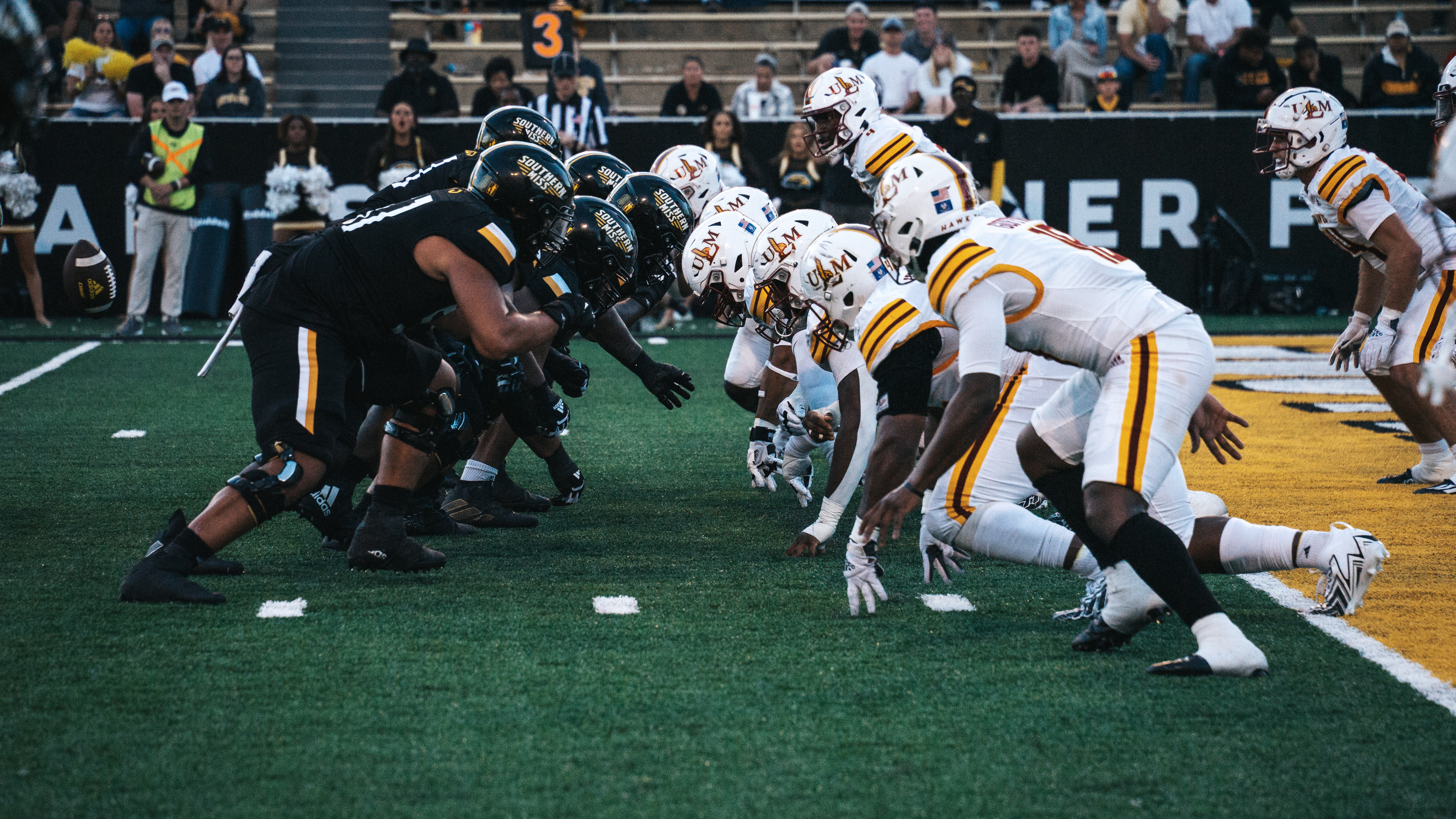 Football line of scrimmage